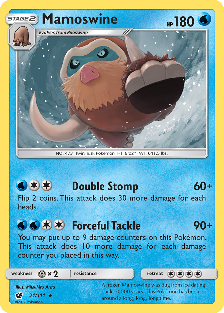 Mamoswine (21/111) [Sun & Moon: Crimson Invasion] | Chromatic Games