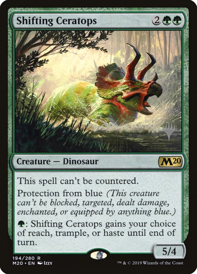 Shifting Ceratops (Promo Pack) [Core Set 2020 Promos] | Chromatic Games