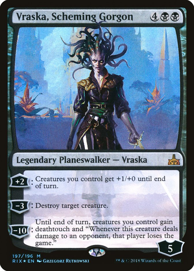 Vraska, Scheming Gorgon [Rivals of Ixalan] | Chromatic Games