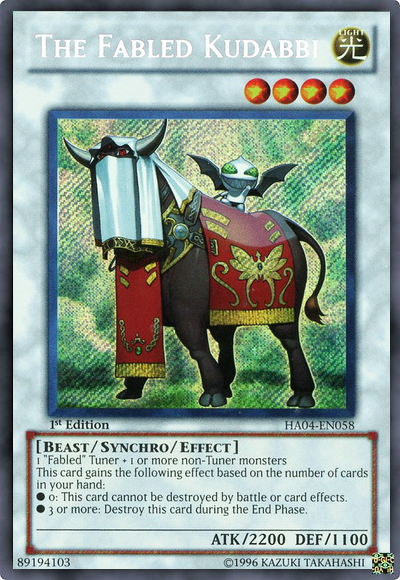 The Fabled Kudabbi [HA04-EN058] Secret Rare | Chromatic Games