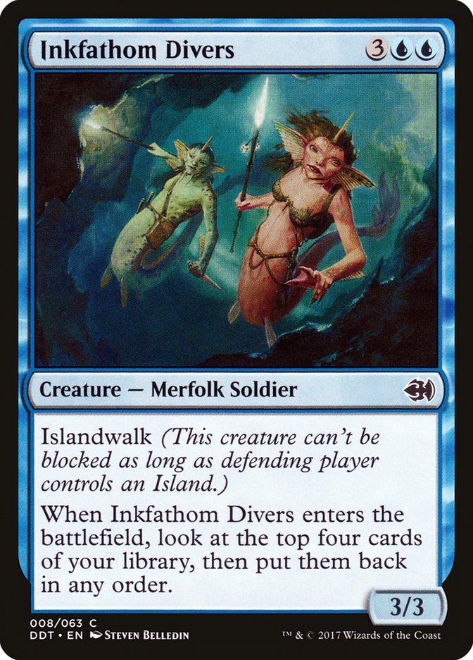 Inkfathom Divers [Duel Decks: Merfolk vs. Goblins] | Chromatic Games