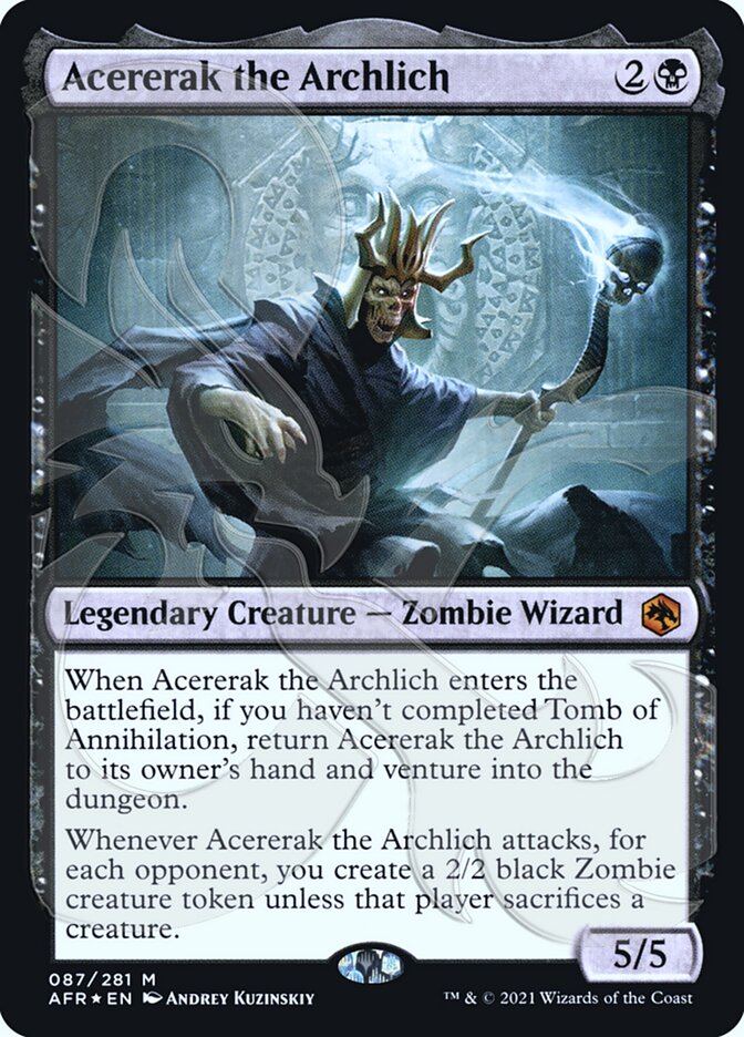 Acererak the Archlich (Ampersand Promo) [Dungeons & Dragons: Adventures in the Forgotten Realms Promos] | Chromatic Games