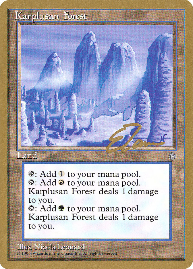 Karplusan Forest (Eric Tam) [Pro Tour Collector Set] | Chromatic Games