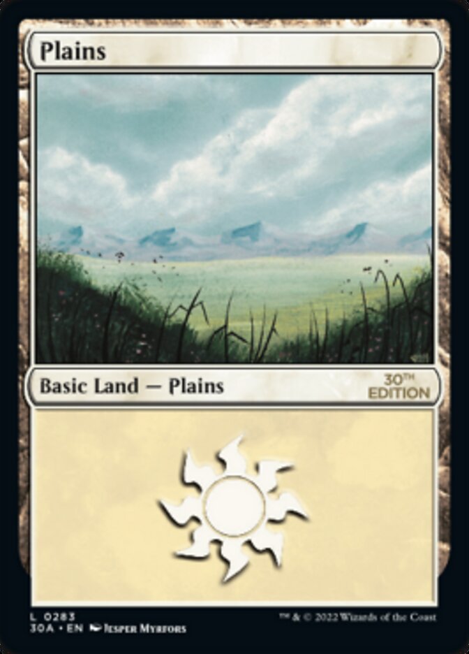 Plains (283) [30th Anniversary Edition] | Chromatic Games