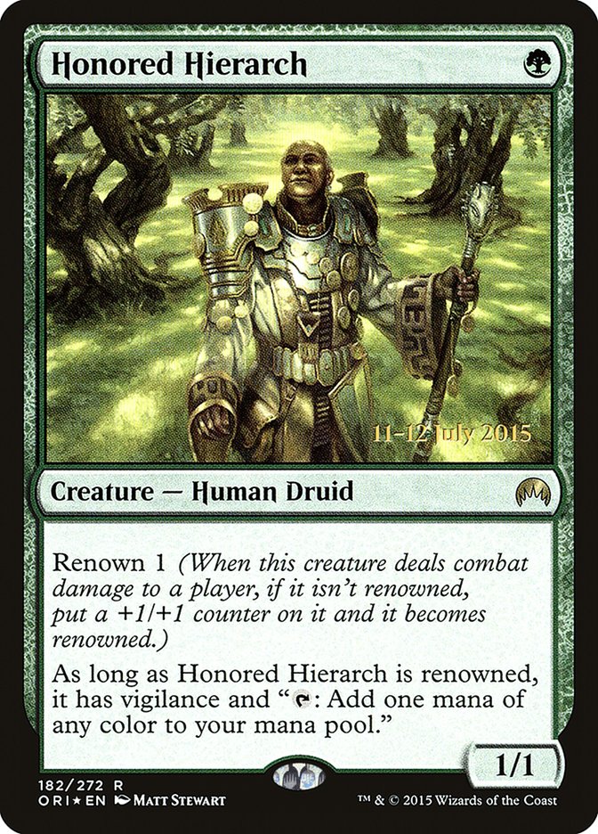 Honored Hierarch [Magic Origins Prerelease Promos] | Chromatic Games