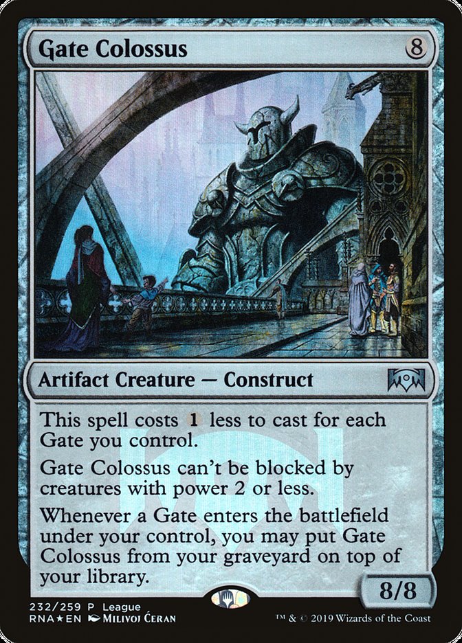 Gate Colossus (League) [Ravnica Allegiance Promos] | Chromatic Games