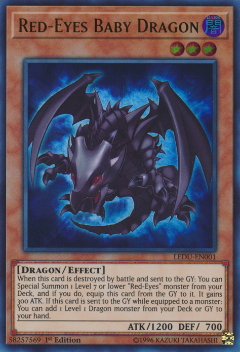 Red-Eyes Baby Dragon [LEDU-EN001] Ultra Rare | Chromatic Games