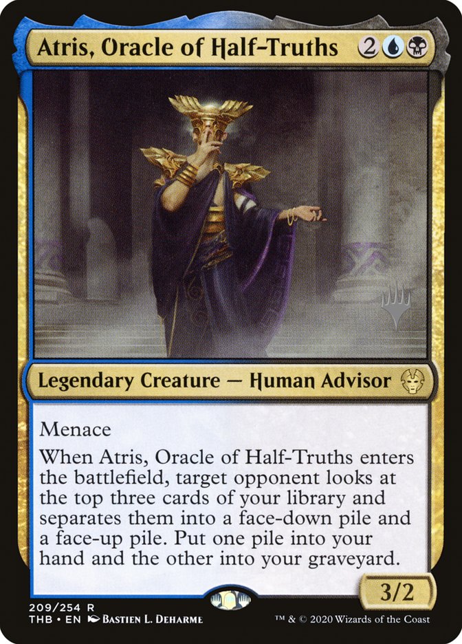 Atris, Oracle of Half-Truths (Promo Pack) [Theros Beyond Death Promos] | Chromatic Games