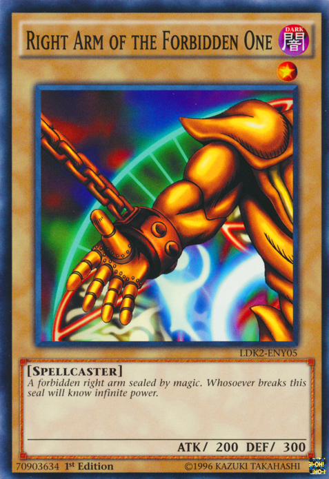 Right Arm of the Forbidden One [LDK2-ENY05] Common | Chromatic Games