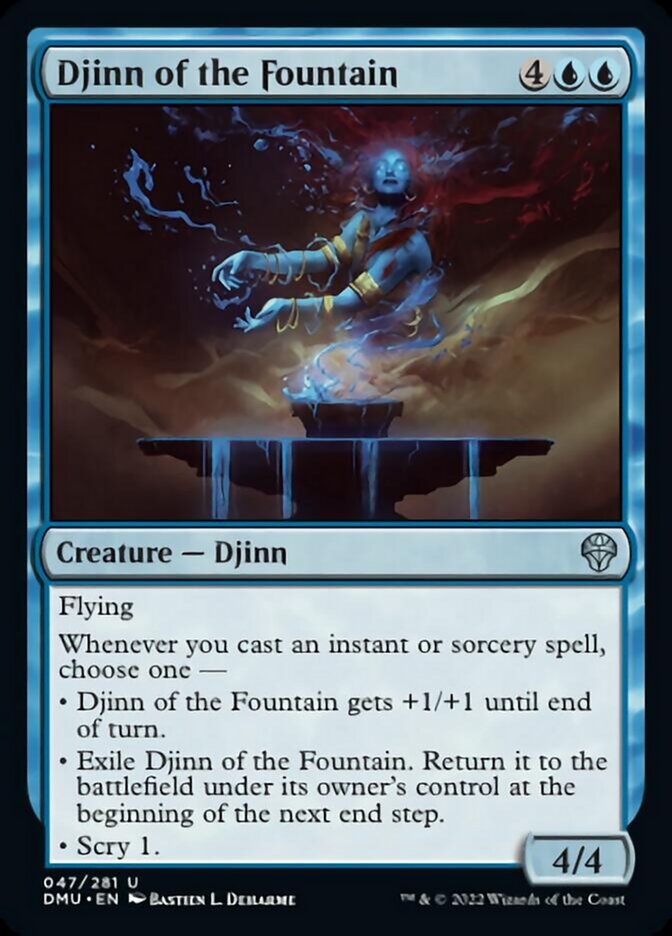 Djinn of the Fountain [Dominaria United] | Chromatic Games