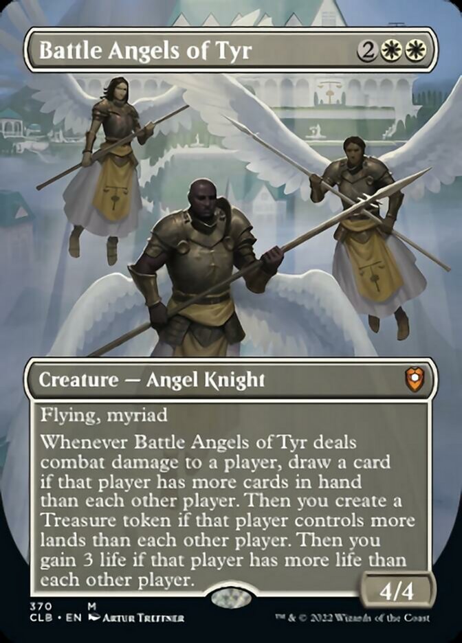 Battle Angels of Tyr (Borderless Alternate Art) [Commander Legends: Battle for Baldur's Gate] | Chromatic Games