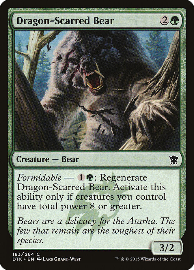 Dragon-Scarred Bear [Dragons of Tarkir] | Chromatic Games