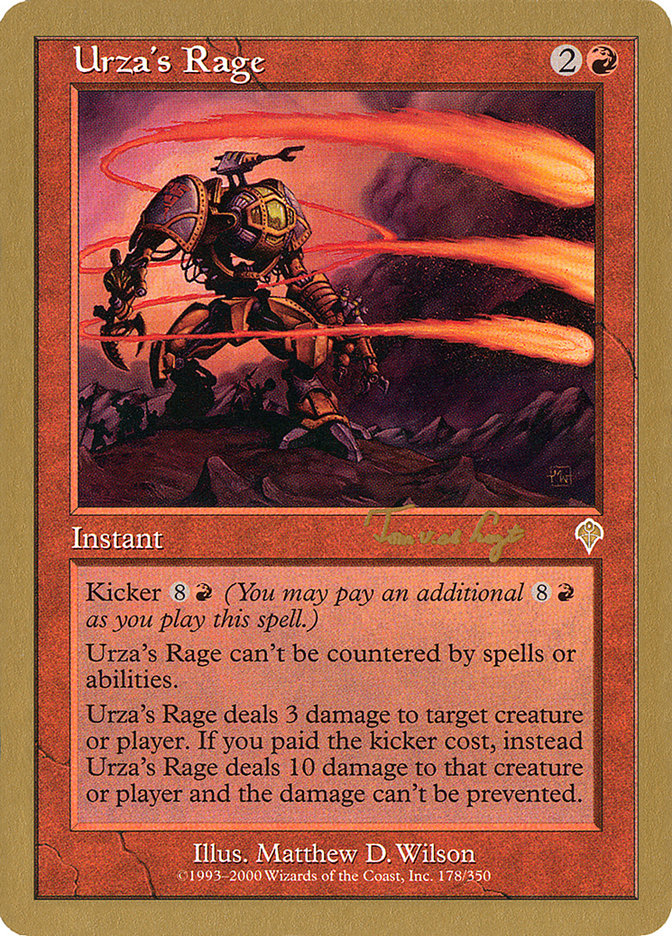 Urza's Rage (Tom van de Logt) [World Championship Decks 2001] | Chromatic Games