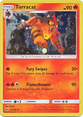 Torracat (25/149) (Cosmos Holo) [Sun & Moon: Base Set] | Chromatic Games