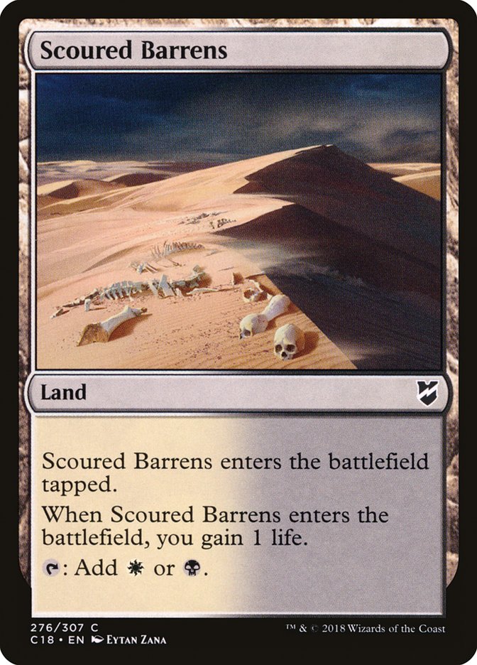 Scoured Barrens [Commander 2018] | Chromatic Games