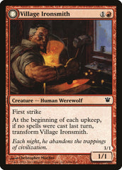 Village Ironsmith // Ironfang [Innistrad] | Chromatic Games