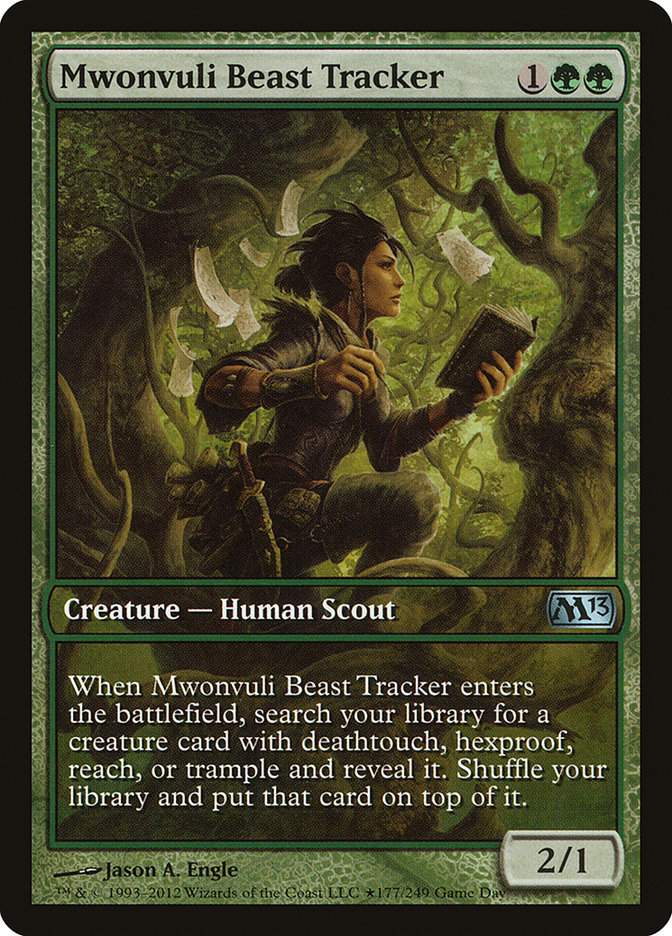 Mwonvuli Beast Tracker (Game Day) [Magic 2013 Promos] | Chromatic Games