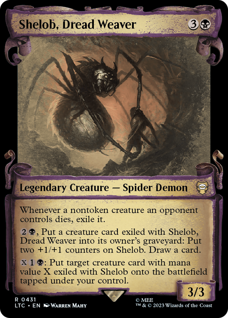 Shelob, Dread Weaver [The Lord of the Rings: Tales of Middle-Earth Commander Showcase Scrolls] | Chromatic Games