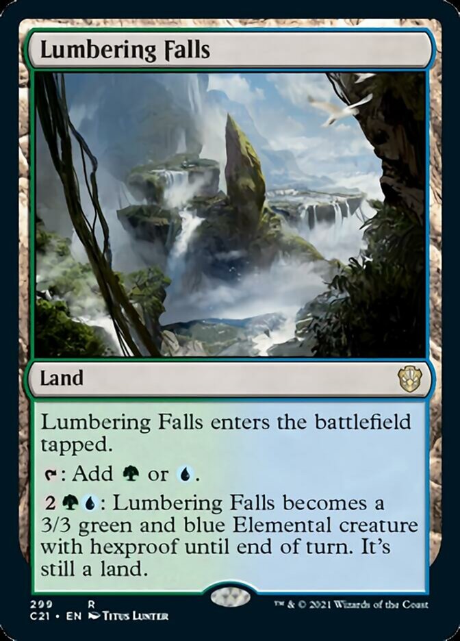 Lumbering Falls [Commander 2021] | Chromatic Games