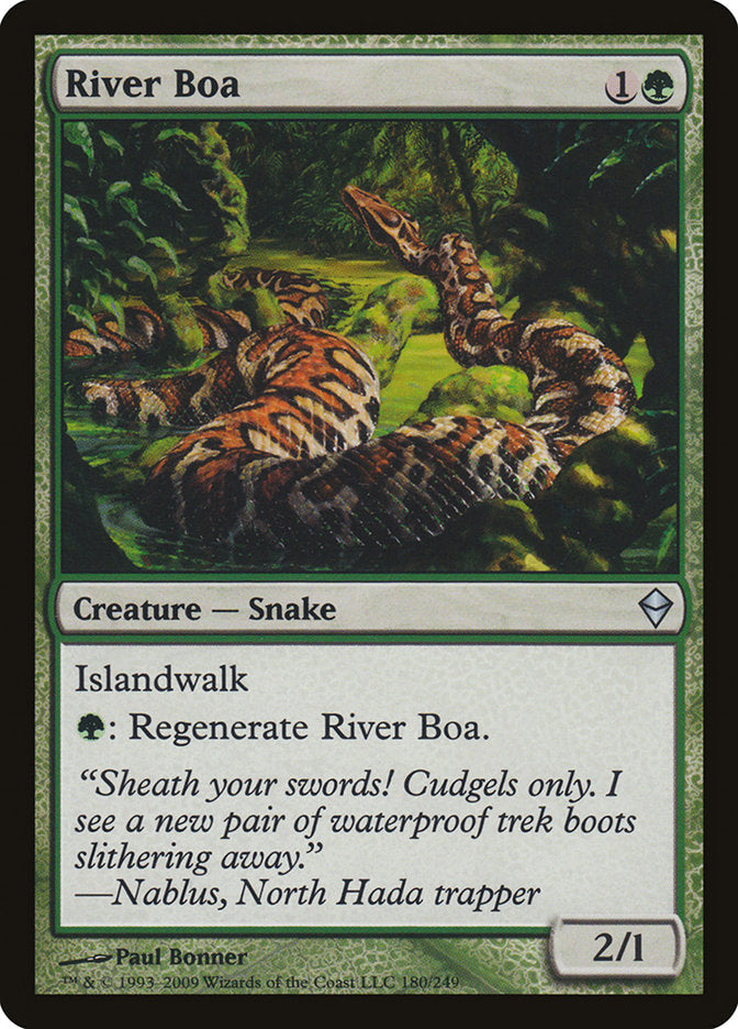 River Boa [Zendikar] | Chromatic Games