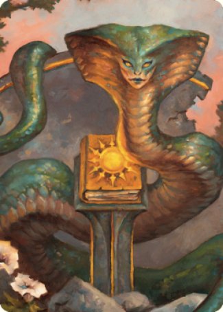 Guardian Naga Art Card [Commander Legends: Battle for Baldur's Gate Art Series] | Chromatic Games