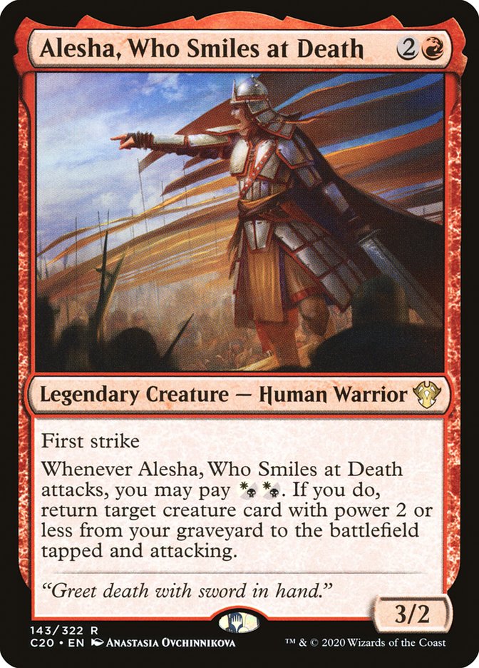 Alesha, Who Smiles at Death [Commander 2020] | Chromatic Games