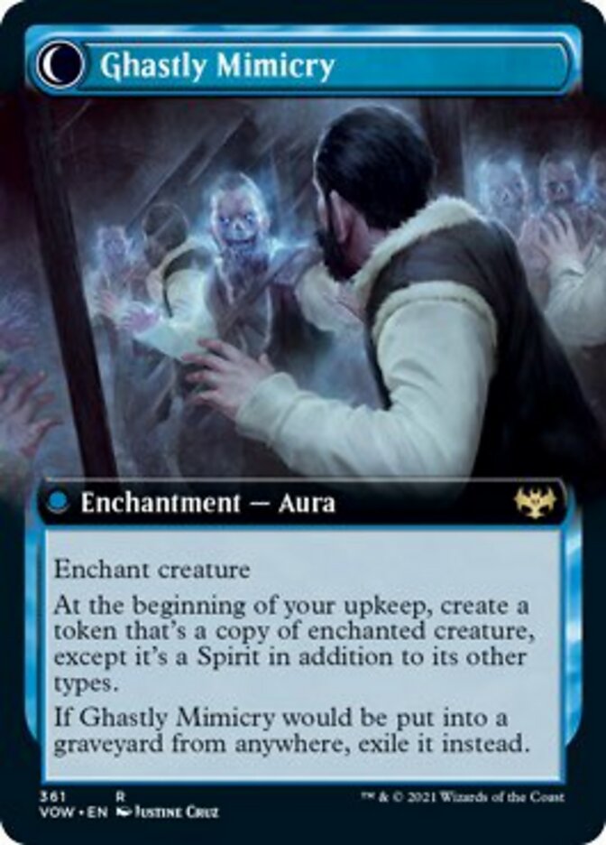 Mirrorhall Mimic // Ghastly Mimicry (Extended Art) [Innistrad: Crimson Vow] | Chromatic Games