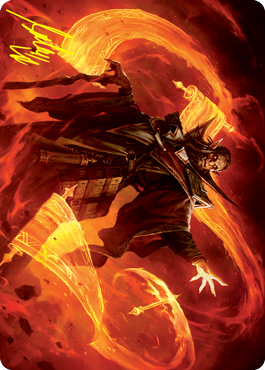 Plargg, Dean of Chaos Art Card (Gold-Stamped Signature) [Strixhaven: School of Mages Art Series] | Chromatic Games