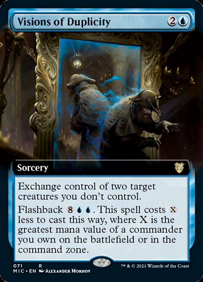 Visions of Duplicity (Extended Art) [Innistrad: Midnight Hunt Commander] | Chromatic Games