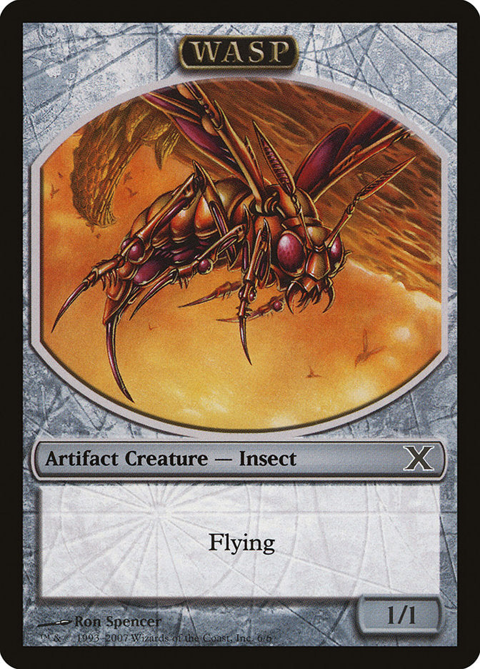 Wasp Token [Tenth Edition Tokens] | Chromatic Games