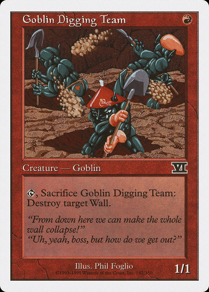 Goblin Digging Team [Classic Sixth Edition] | Chromatic Games