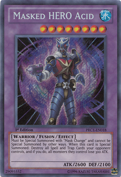 Masked HERO Acid [PRC1-EN018] Secret Rare | Chromatic Games