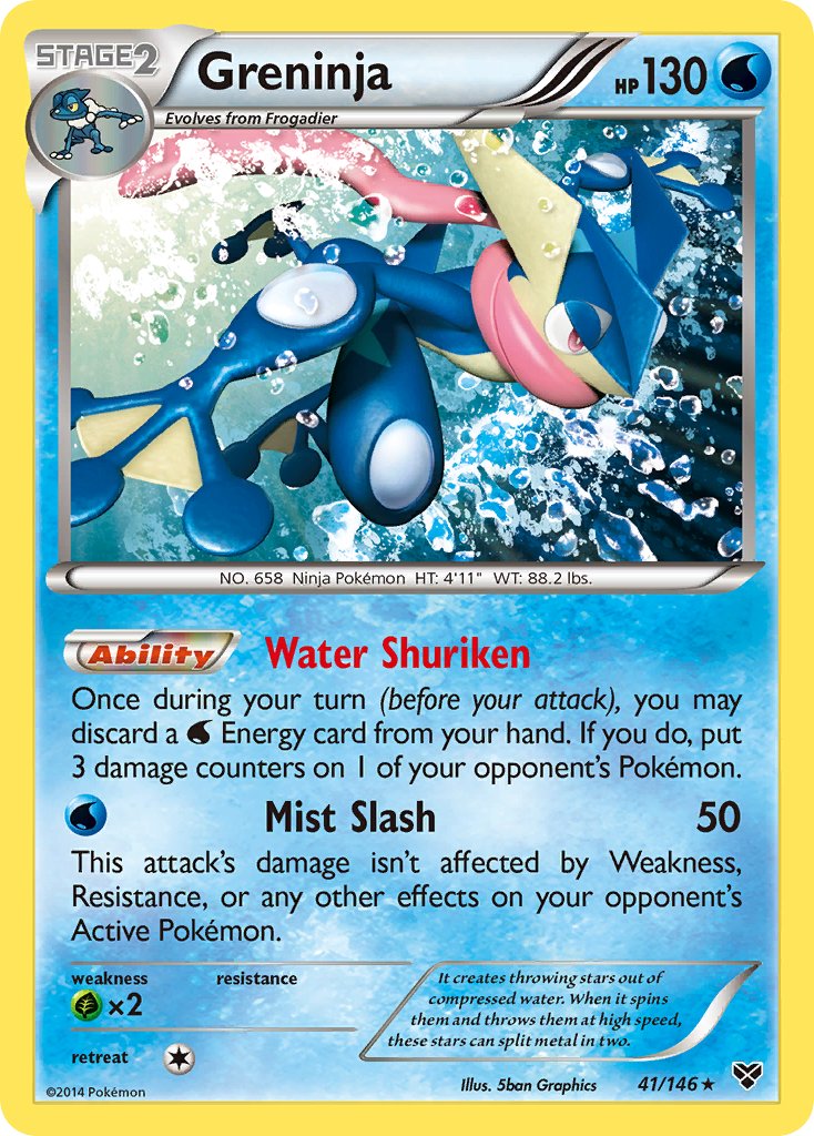 Greninja (XY Base Set Cosmos Holo) [Blister Exclusives] | Chromatic Games