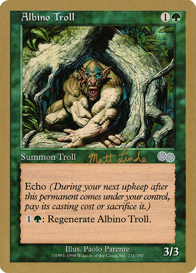 Albino Troll (Matt Linde) [World Championship Decks 1999] | Chromatic Games