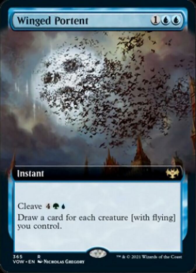 Winged Portent (Extended Art) [Innistrad: Crimson Vow] | Chromatic Games