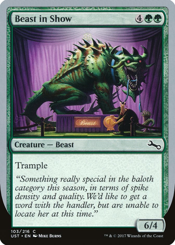 Beast in Show ("Something really special...") [Unstable] | Chromatic Games