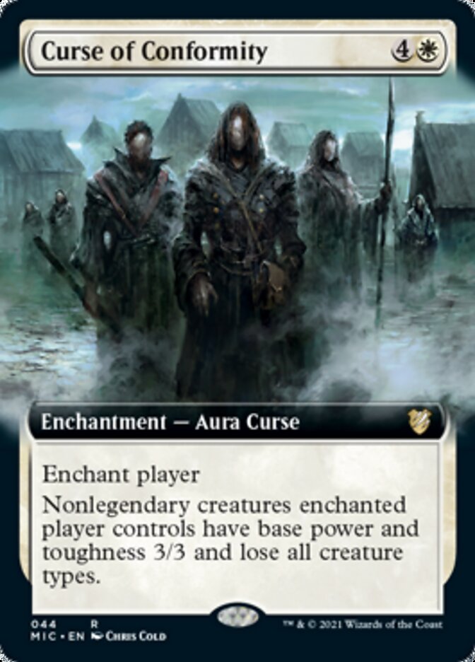 Curse of Conformity (Extended Art) [Innistrad: Midnight Hunt Commander] | Chromatic Games