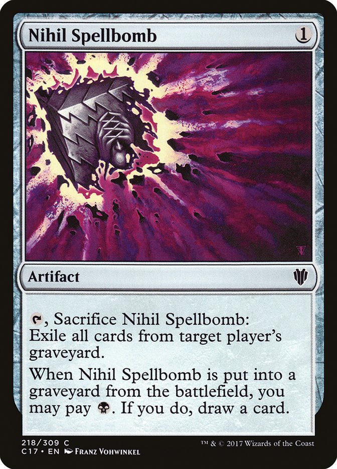 Nihil Spellbomb [Commander 2017] | Chromatic Games