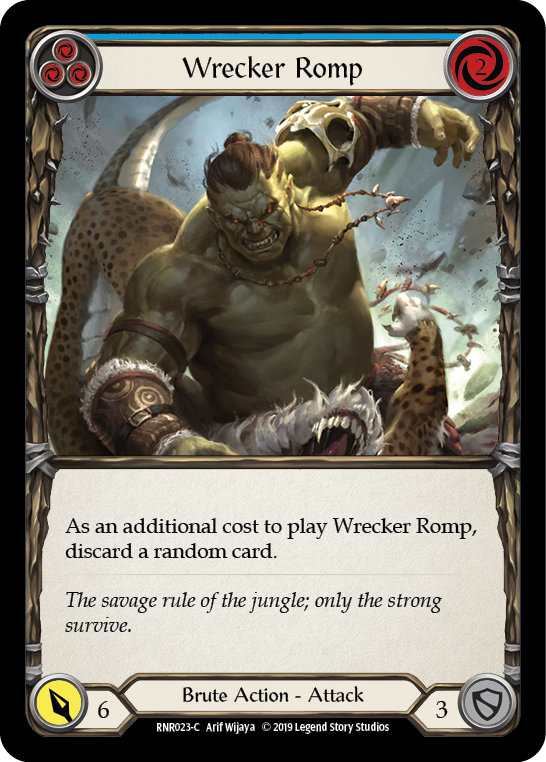 Wrecker Romp (Blue) [RNR023-C] (Rhinar Hero Deck)  1st Edition Normal | Chromatic Games