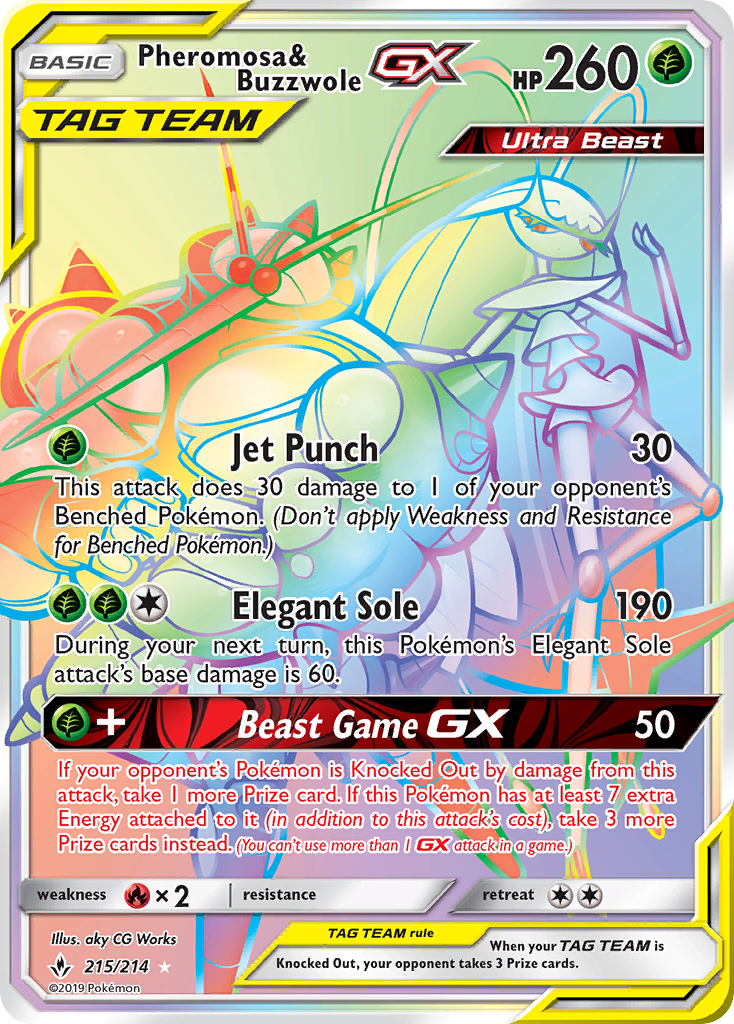 Pheromosa & Buzzwole GX [Unbroken Bonds] | Chromatic Games