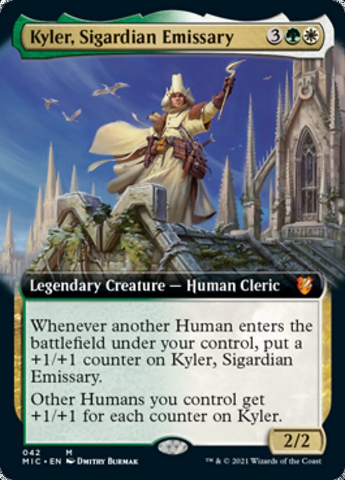 Kyler, Sigardian Emissary (Extended Art) [Innistrad: Midnight Hunt Commander] | Chromatic Games