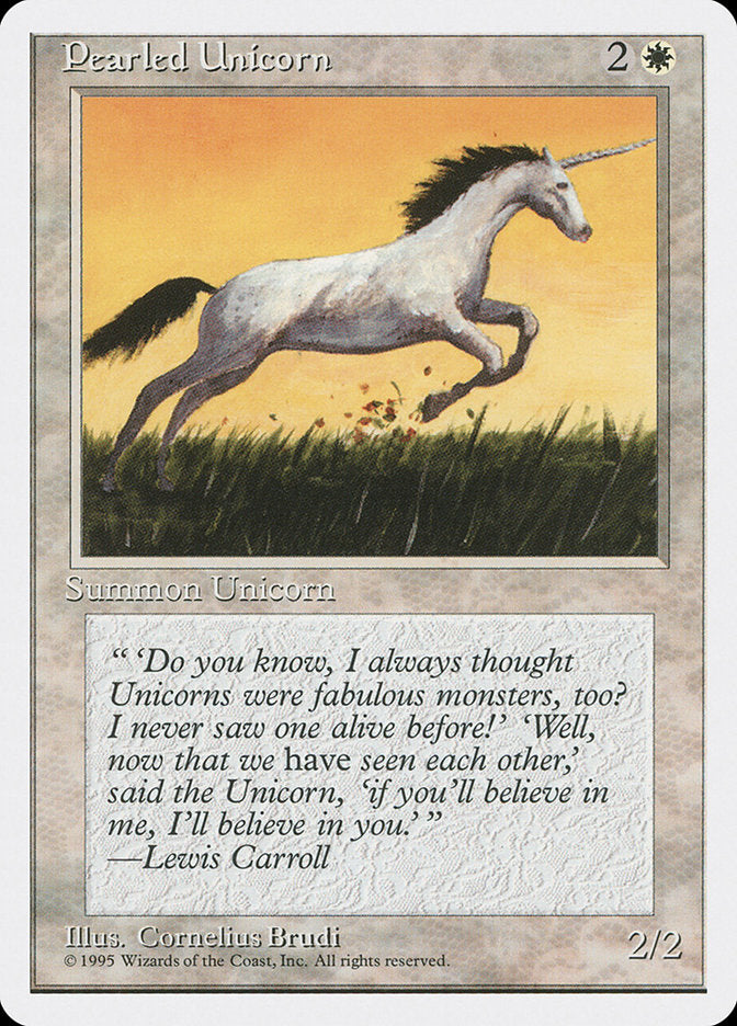 Pearled Unicorn [Fourth Edition] | Chromatic Games