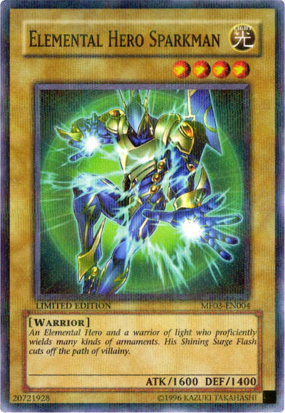 Elemental HERO Sparkman [MF03-EN004] Parallel Rare | Chromatic Games