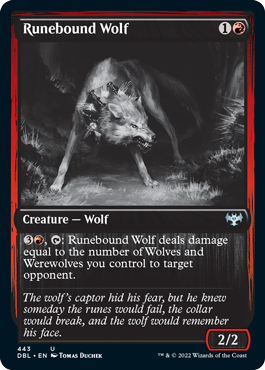 Runebound Wolf [Innistrad: Double Feature] | Chromatic Games