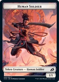 Human Soldier (003) // Zombie Double-Sided Token [Commander 2020 Tokens] | Chromatic Games