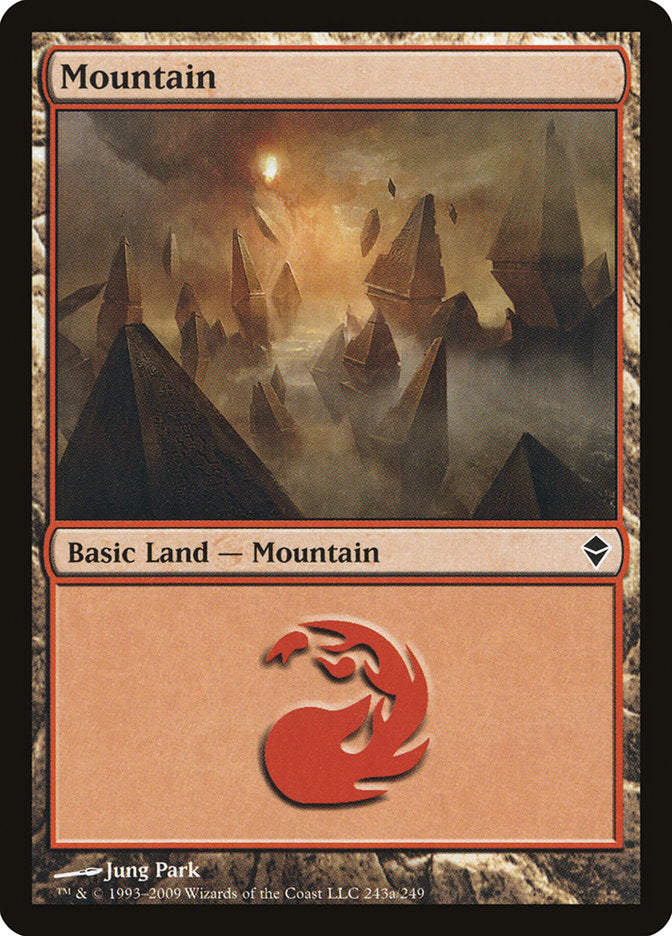 Mountain (243a) [Zendikar] | Chromatic Games