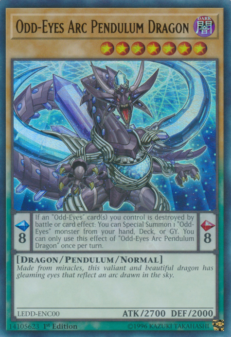 Odd-Eyes Arc Pendulum Dragon [LEDD-ENC00] Ultra Rare | Chromatic Games