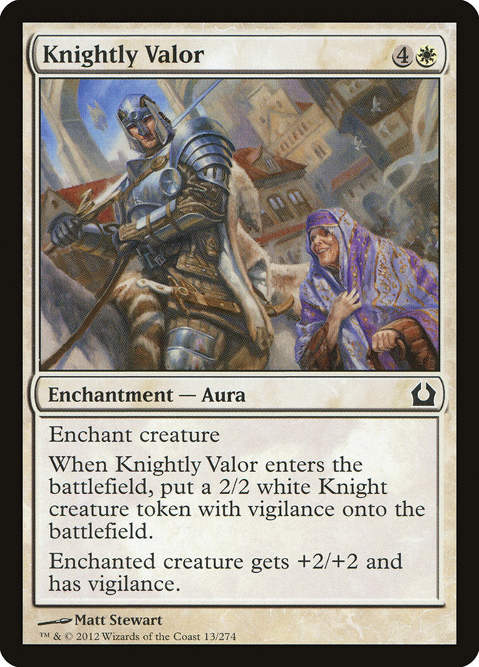 Knightly Valor [Return to Ravnica] | Chromatic Games