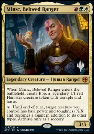 Minsc, Beloved Ranger (Promo Pack) [Dungeons & Dragons: Adventures in the Forgotten Realms Promos] | Chromatic Games