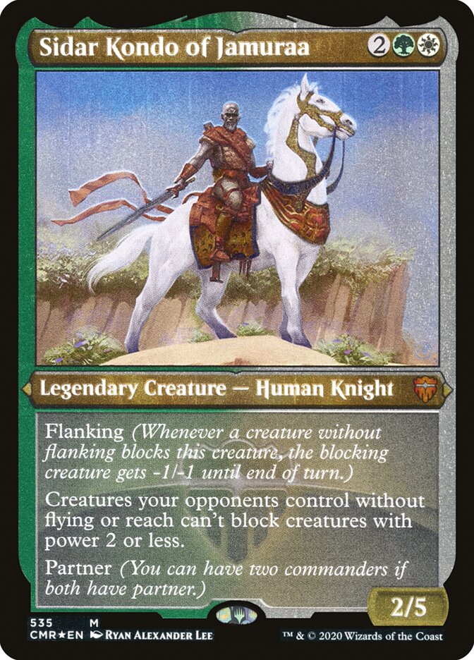 Sidar Kondo of Jamuraa (Etched) [Commander Legends] | Chromatic Games